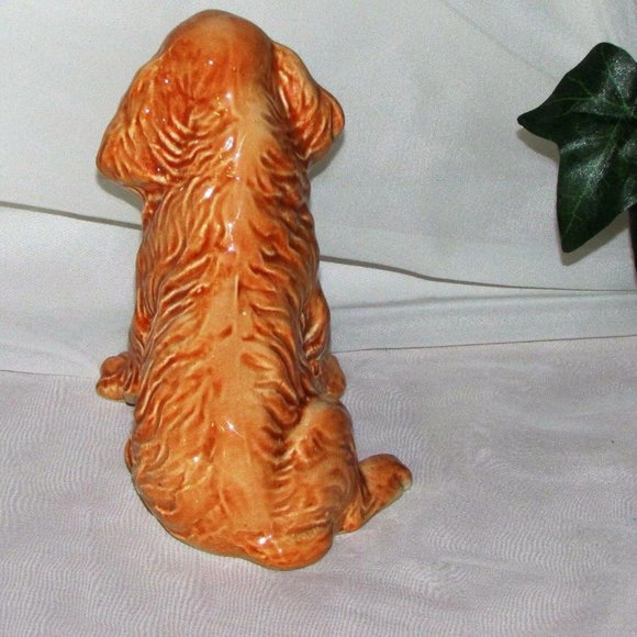 Sylvac Vintage Brown Dog Figurine Spaniel 1940's Mid-century Puppy - Picture 5 of 11